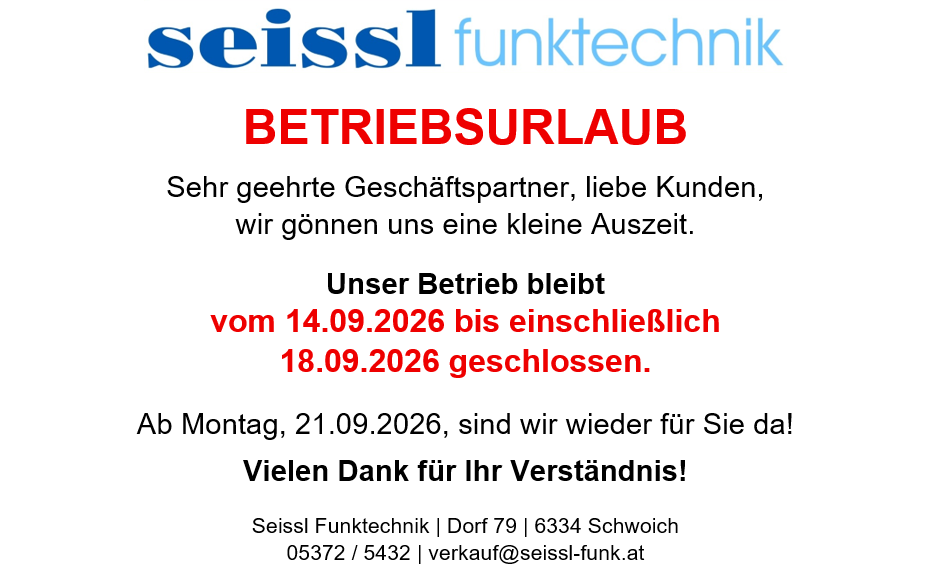 Betriebsurlaub 2026